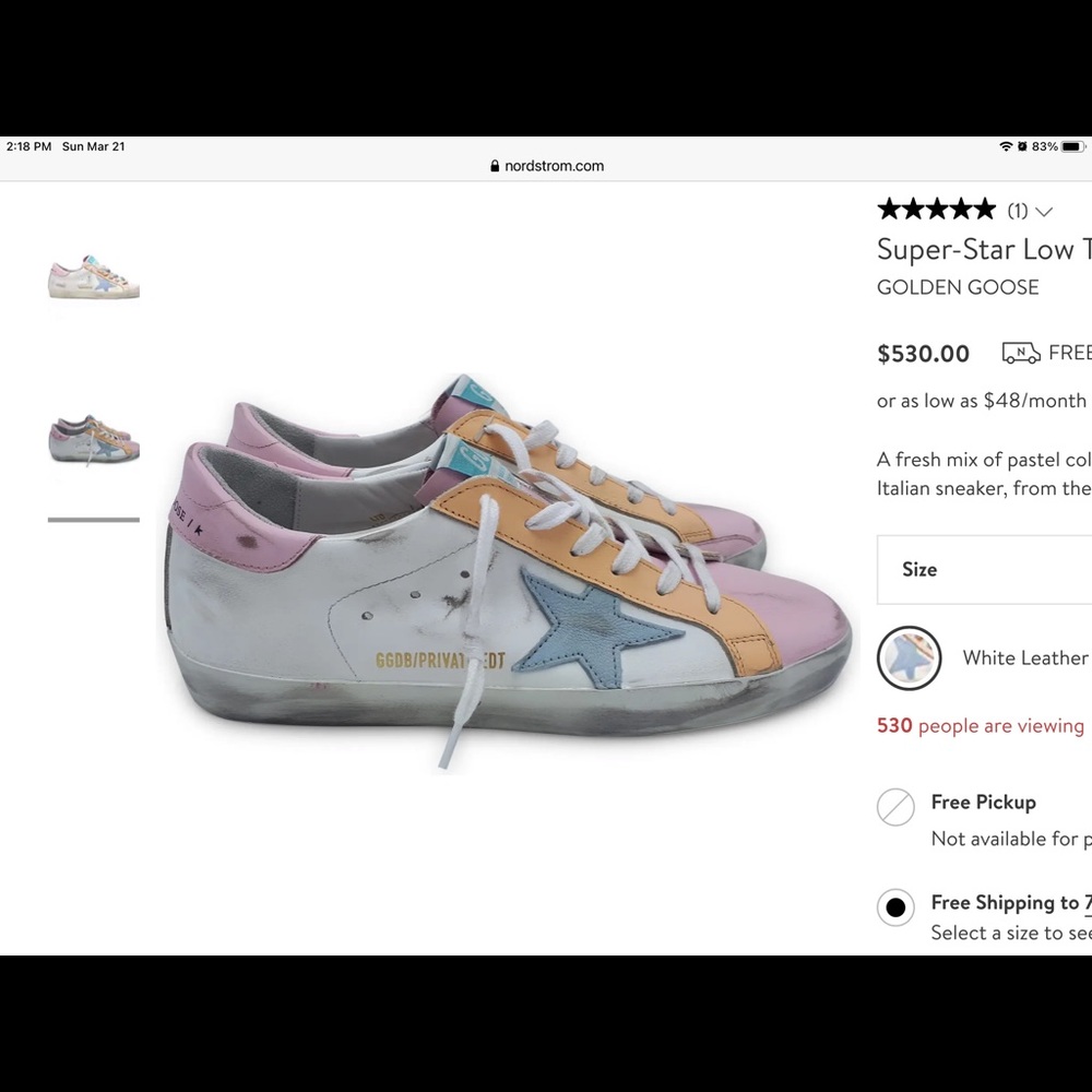 *SOLD*. NEW Golden Goose Sneakers - Picture 3 of 5